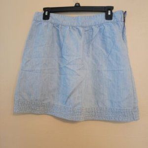 Denim Skirt Ann Taylor Loft Light Jean Size 10